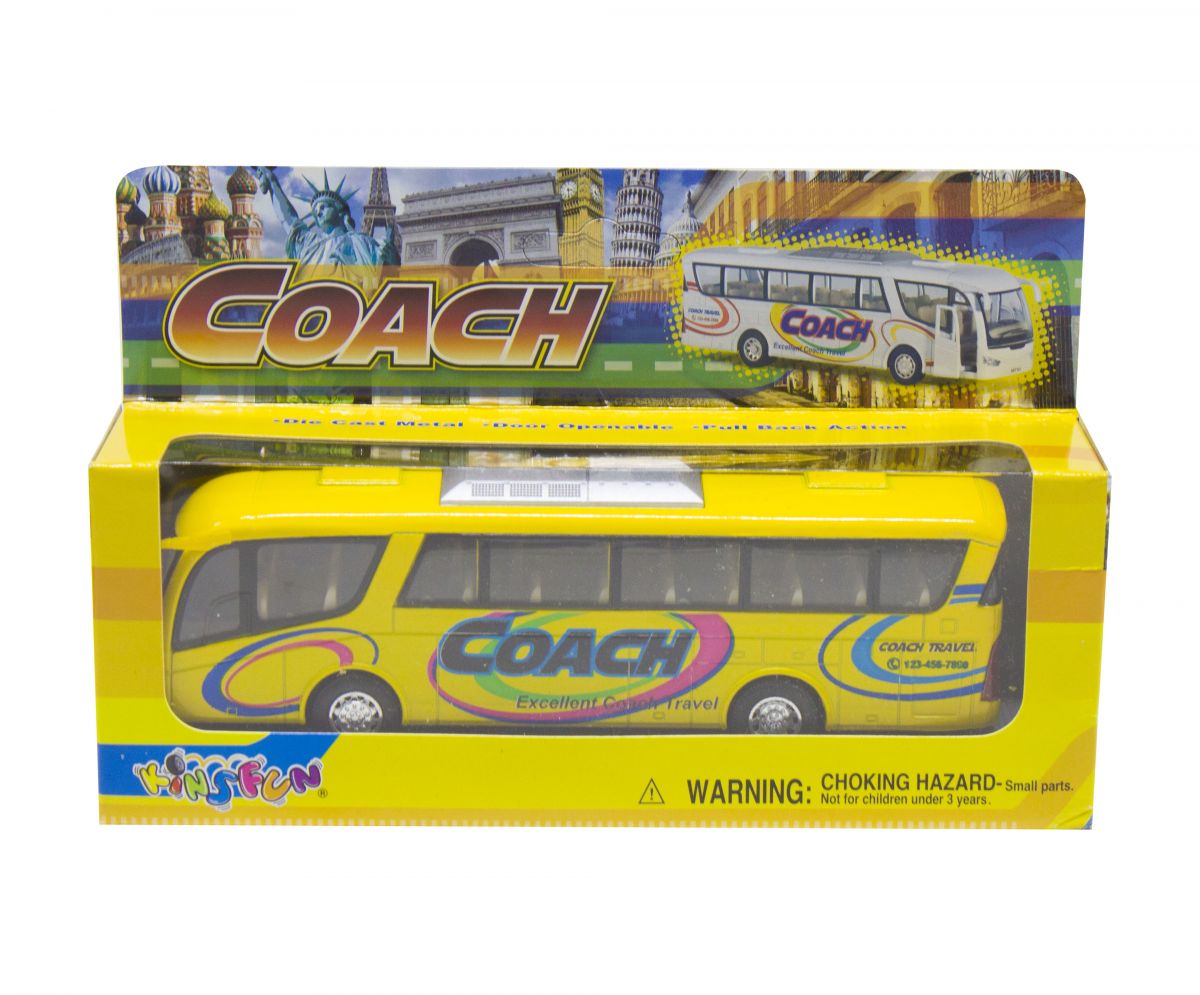 Інерційний автобус "Coach" (жовтий)