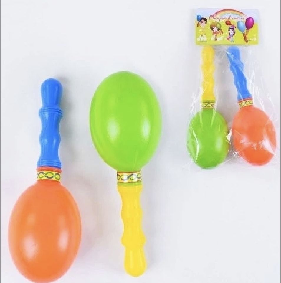 Маракасы яркие, пластиковые (2 шт. )  фото 2