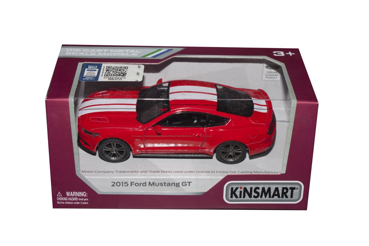 Машинка KINSMART "Ford Mustang GT" (красная)