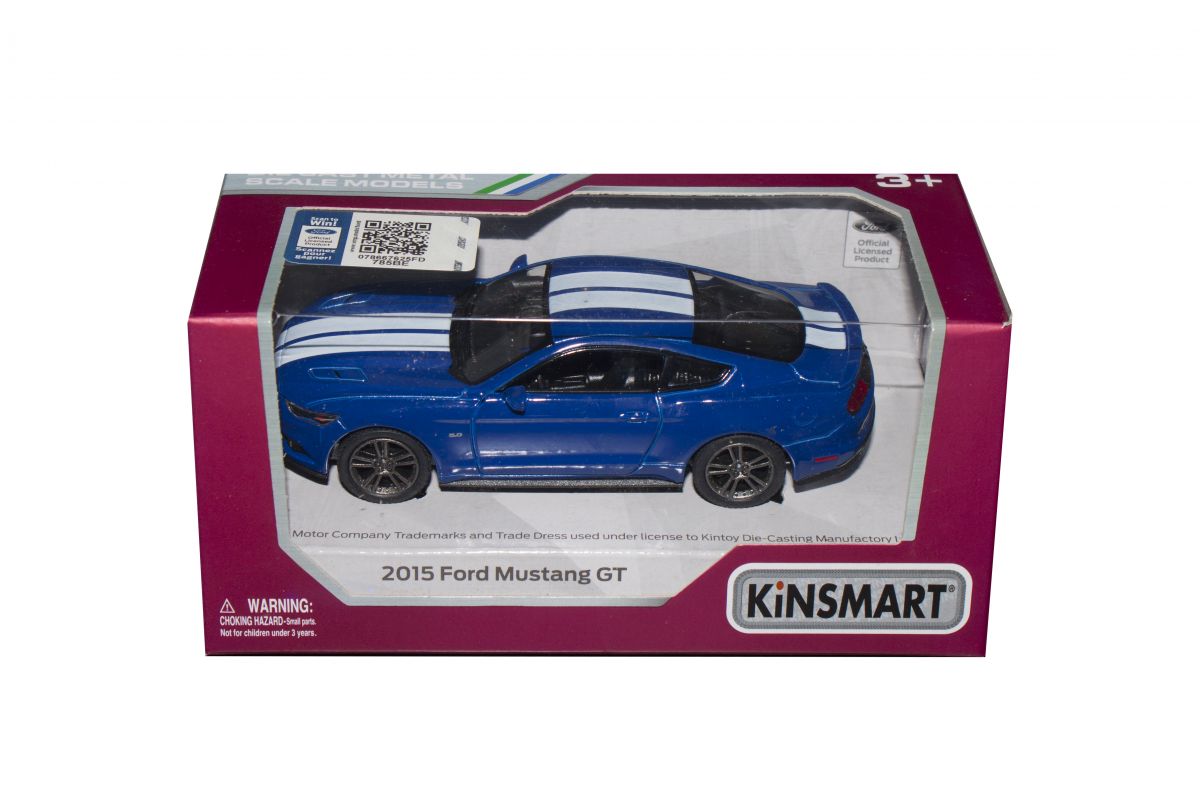 Машинка KINSMART "Ford Mustang GT" (синя)