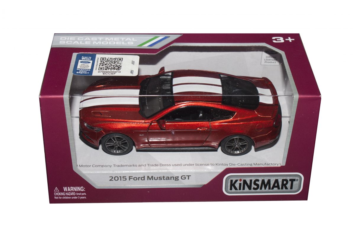 Машинка KINSMART "Ford Mustang GT" (оранжевая)