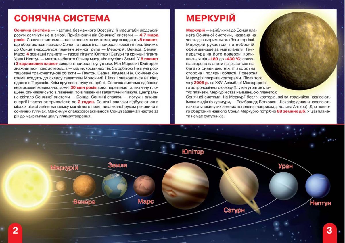 Книга "Большая книга.  Космос: солнечная система, кометы, экзопланеты, галактики" (укр)
