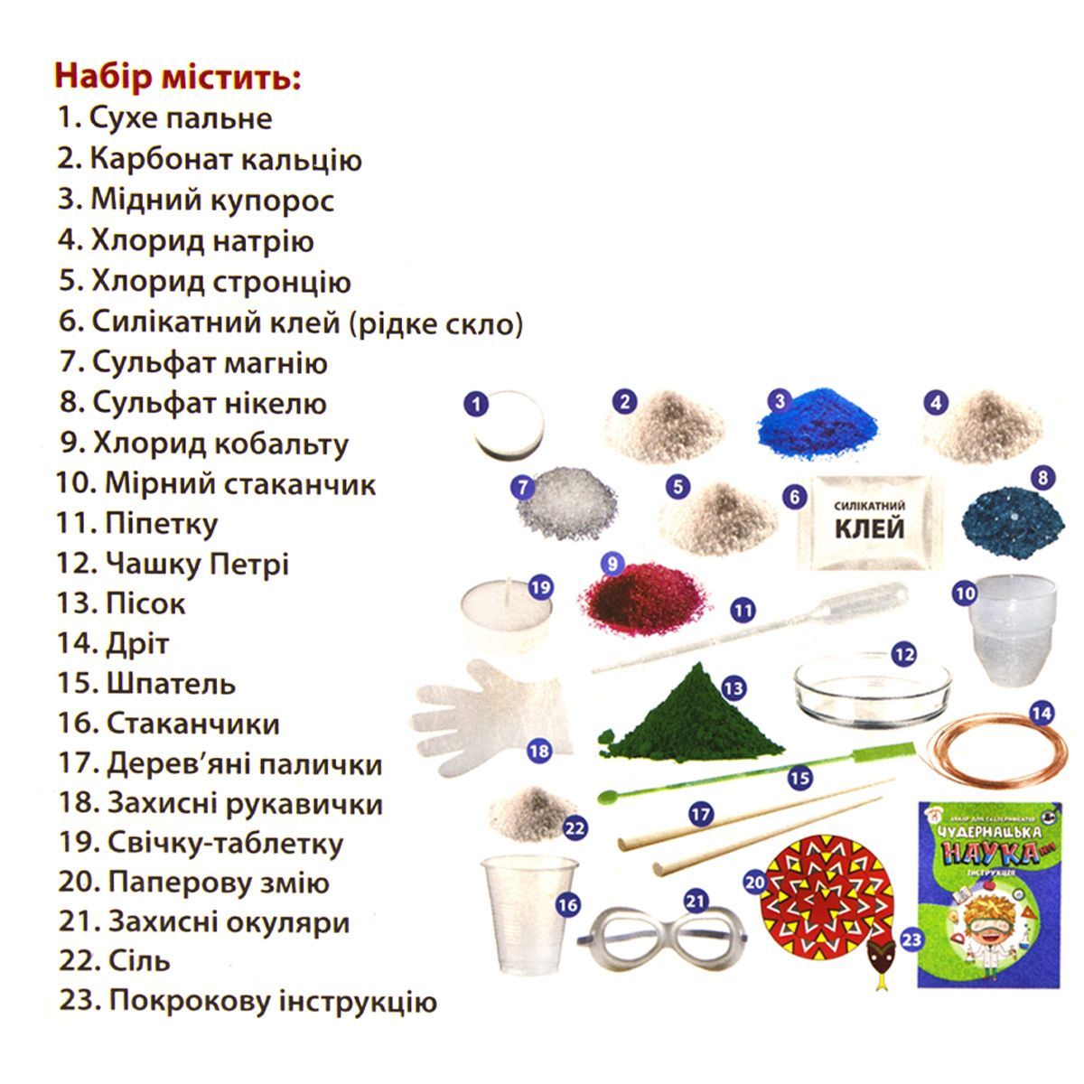 Набір для експериментів "Дивовижна наука №1"