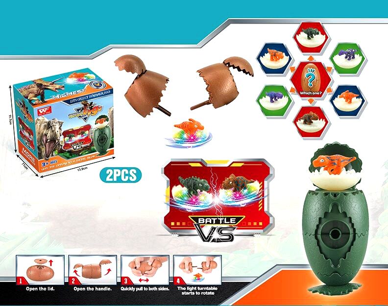 Динозавр запускной "Битва динозавров", 2 штуки  фото 2