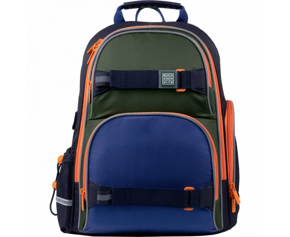 Набір рюкзак + пенал + сумка для взуття WK 702 синьо-зелений