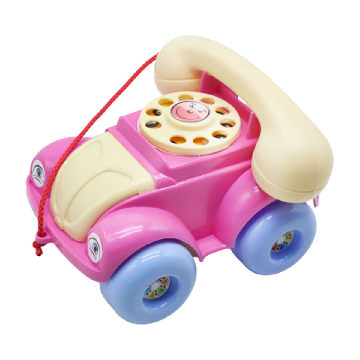 Каталка-машинка "Телефон" (розовая)
