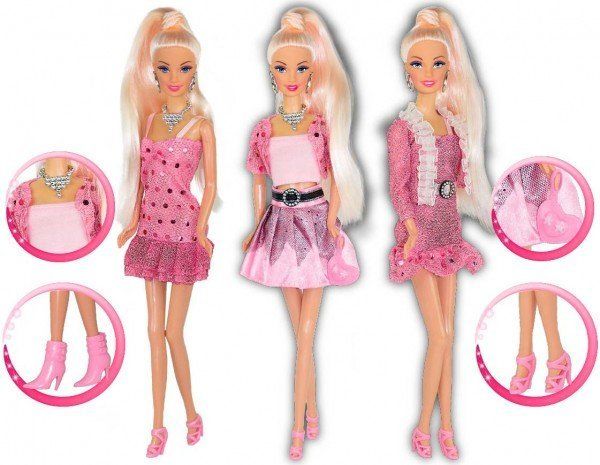[35080] Лялька Ася "Рожевий стиль", 28 см, блондинка, варіант 1