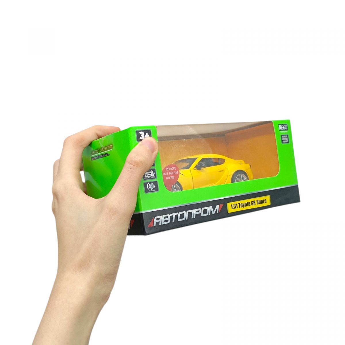Машина мет.  Toyota Supra [US], батар. , світ. , звук, відкр.  двері  фото 2