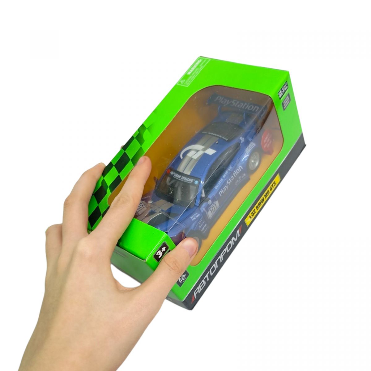 Машина мет.  1:32 BMW M6 GT3, батар. , світло, звук, відкр.  двері  фото 2