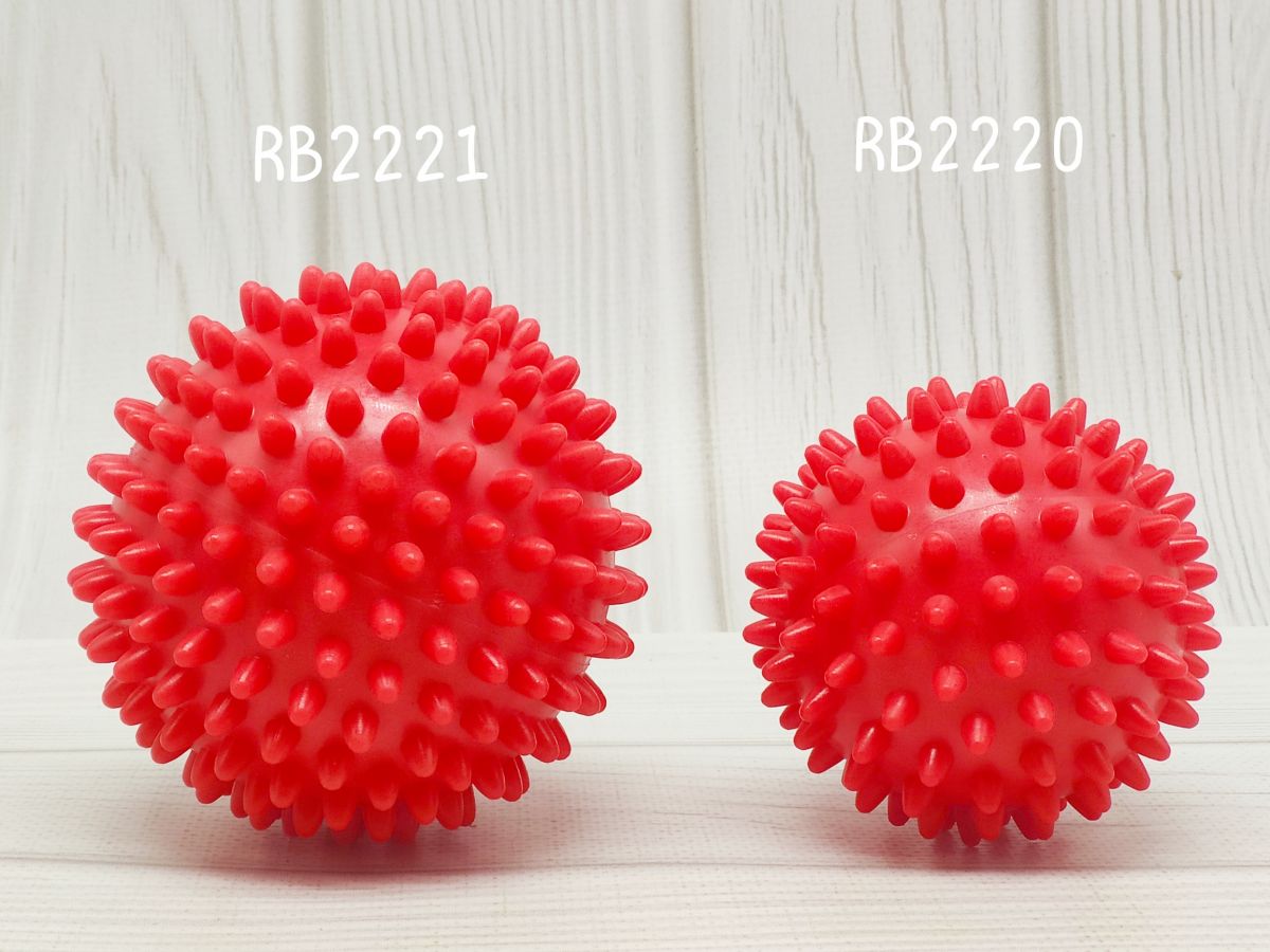 Массажный мячик с шипами пластиковый, 7 см (1 шт)