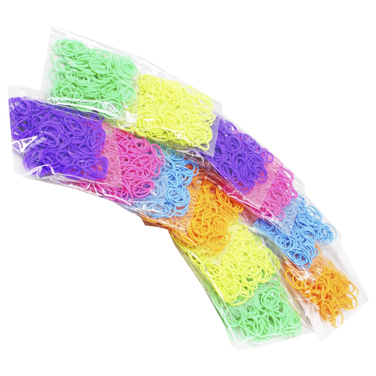 Резинки для плетіння різнокольорові (6 кольорів)