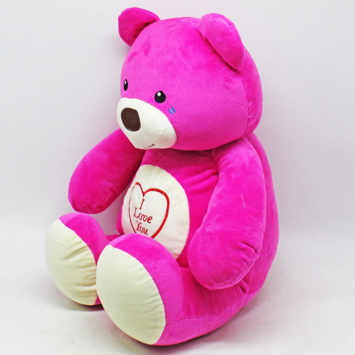 Мʼяка іграшка "Ведмідь Ласун", 43 см (МАЛИНОВИЙ)  фото 2