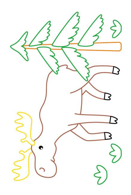 Розмальовка із кольоровим контуром "Кумедні звірята" (укр)