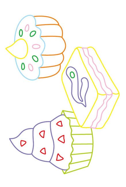 Розмальовка із кольоровим контуром "Веселе свято" (укр)