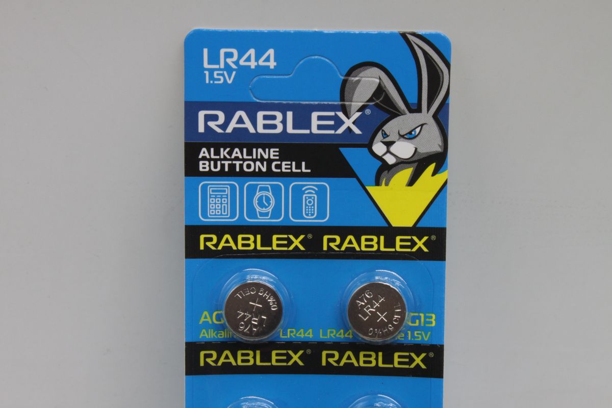 Батарейки Rablex BUTTON CELL  AG13 (LR44) 1,5V, 10 штук