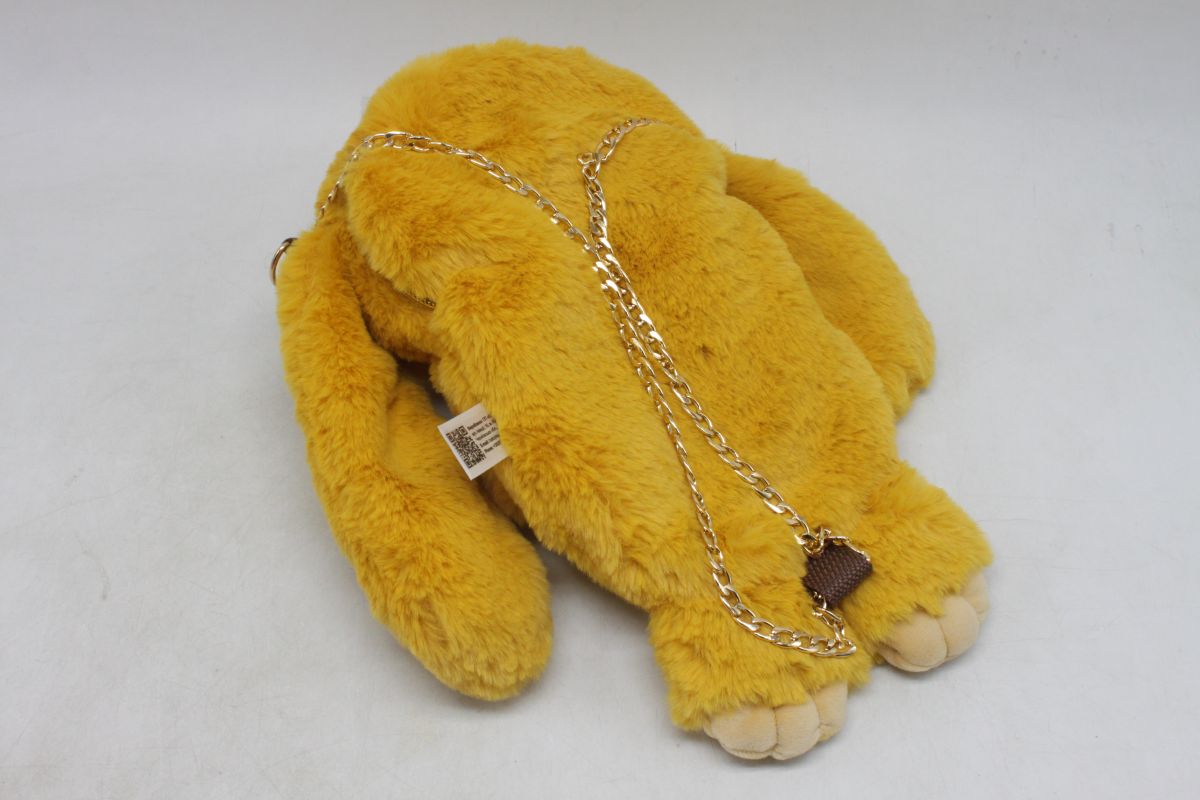 Мʼяка іграшка-рюкзак "Кролик" (рудий)  фото 2