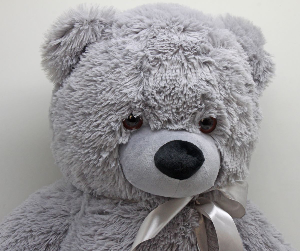 Мягкая игрушка "Медведь", 70 см (серый)