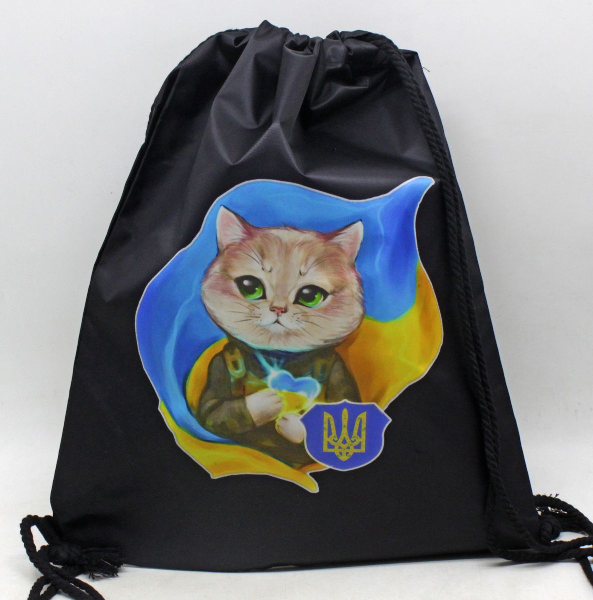 Рюкзак-мішок патріотичний "Кіт Патріот"