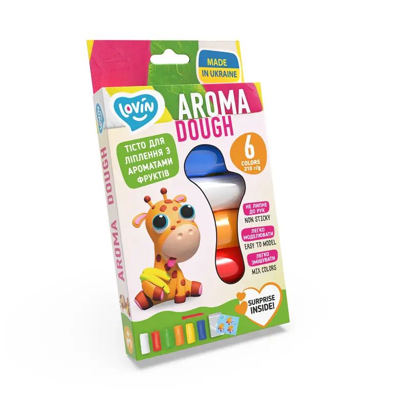 Набір для ліплення з тістом "Lovin Aroma Dough", 6 кольорів