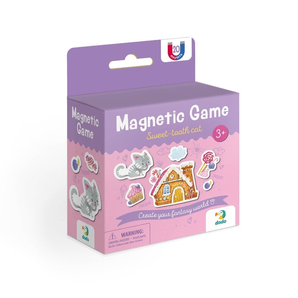 Магнитная игра "Котик-сладкоежка" (20 магнитов)