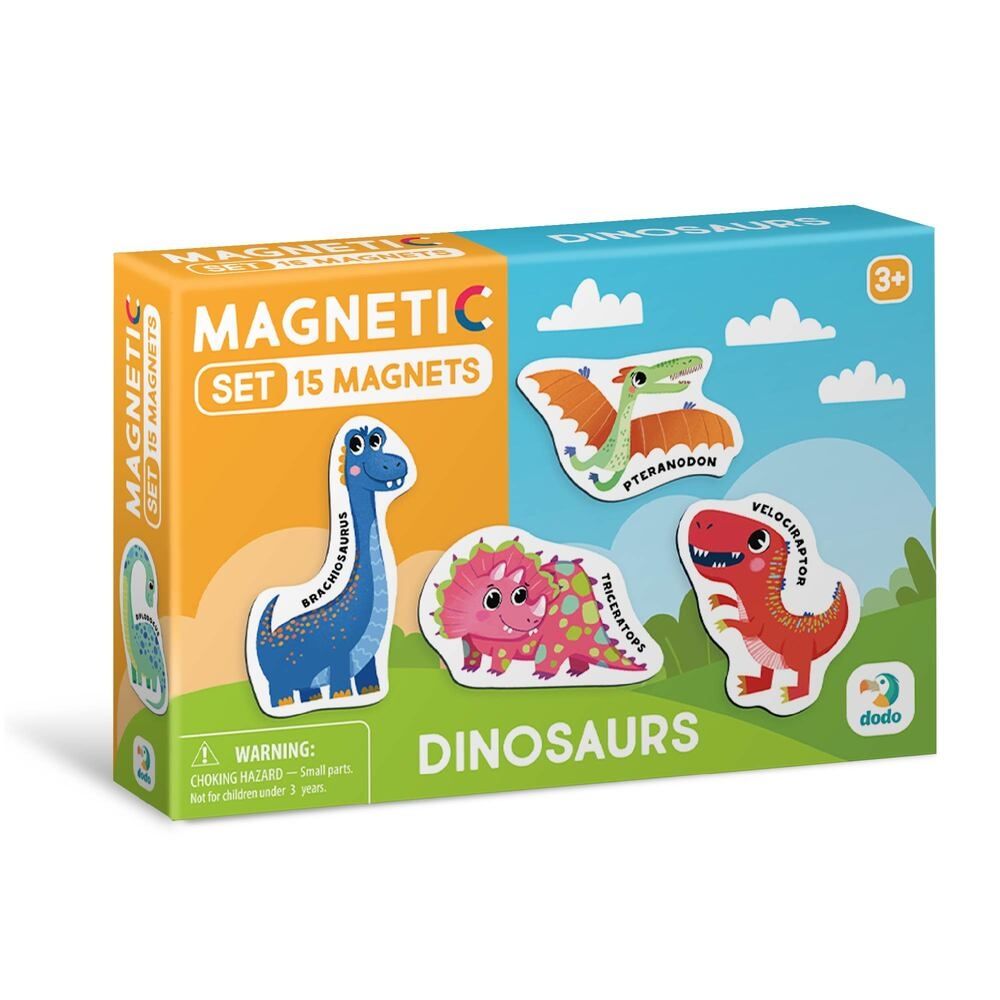 Набір магнітів "Динозаврики" (15 штук)