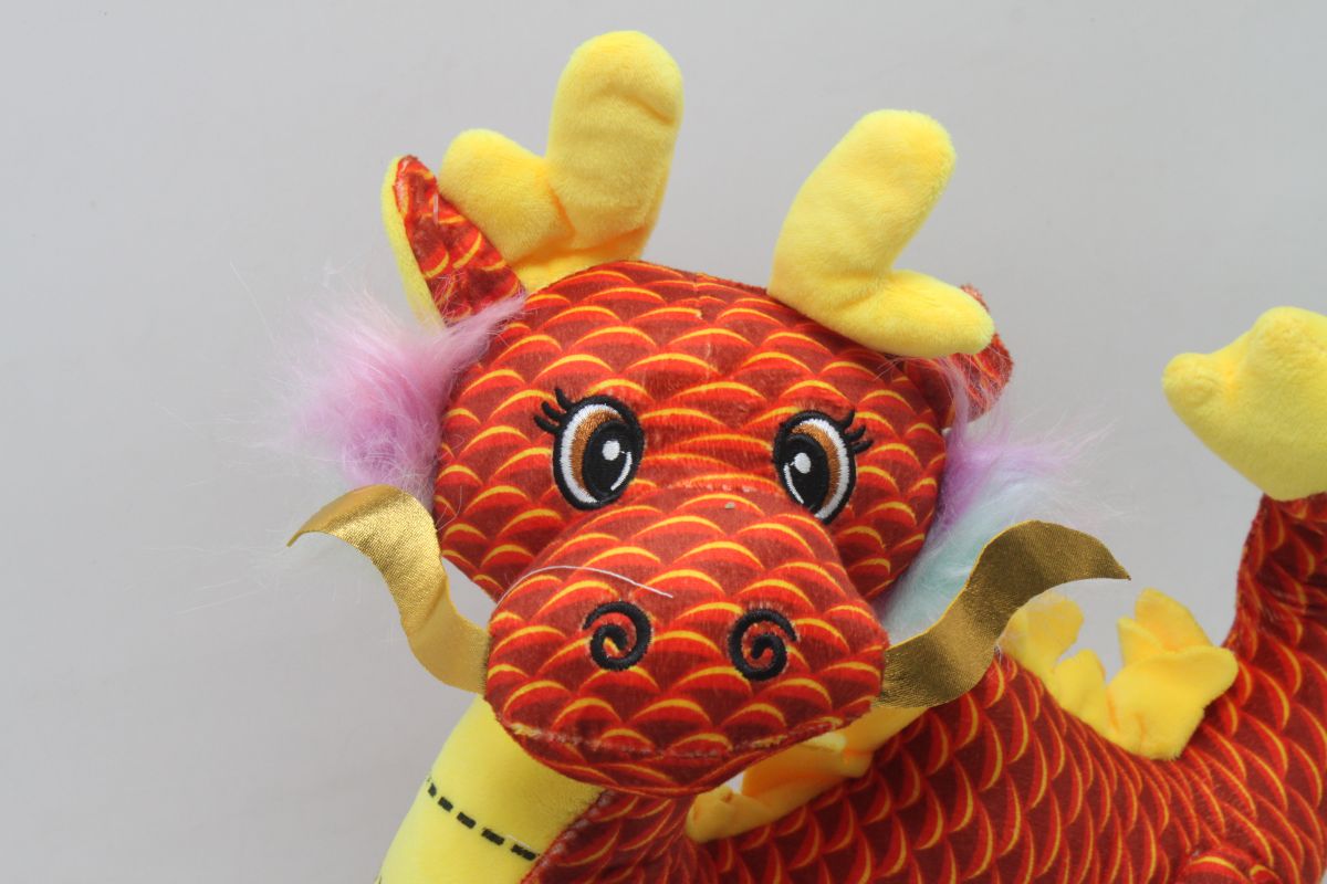 Мʼяка іграшка "Китайський дракон" (червоний)