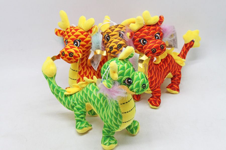 Мʼяка іграша "Китайський дракон", жовтий (23 см)
