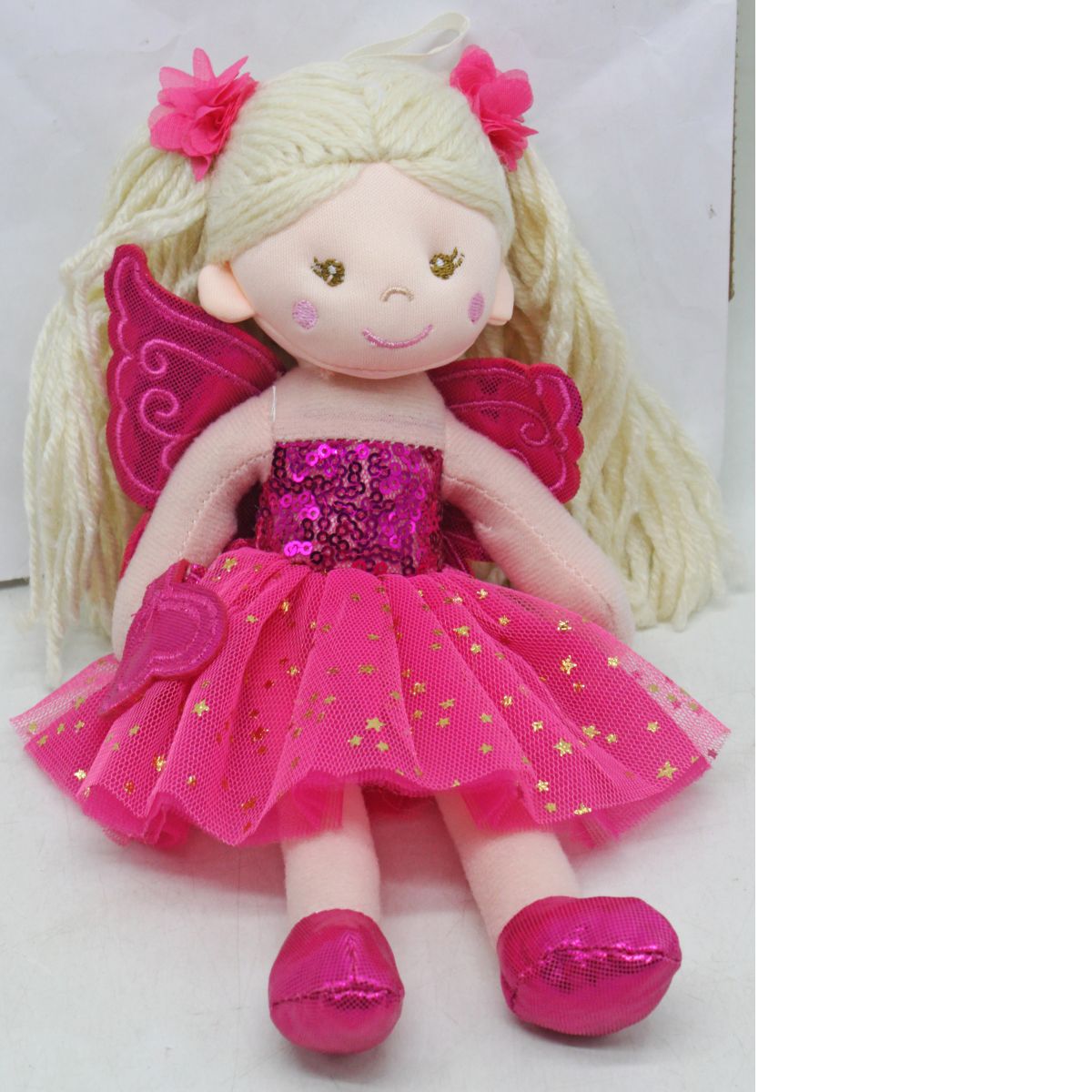 Мягкая кукла "Ангелочек", розовая (23 см)