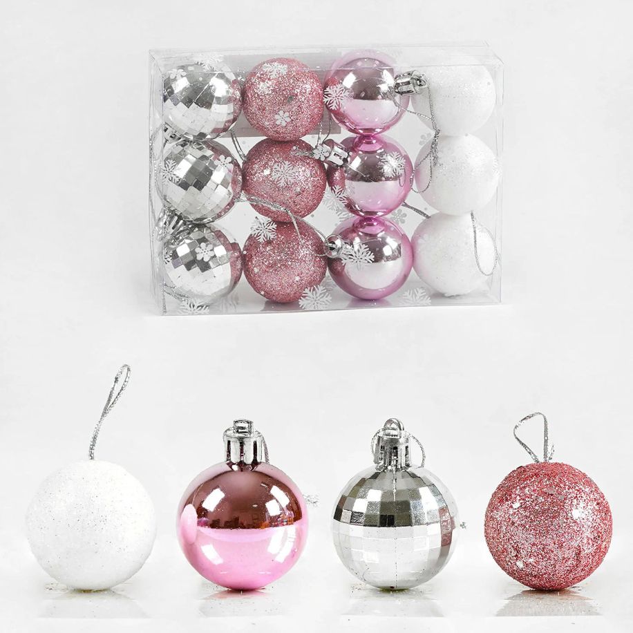 Набір новорічних кульок "Казкові кульки" (12 шт)