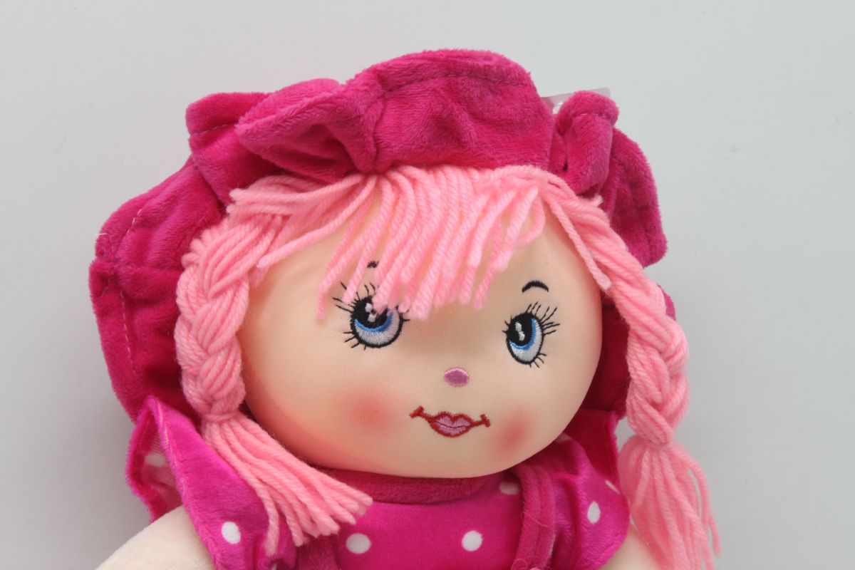 Мʼяка лялька "Катя" у рожевому (42 см)
