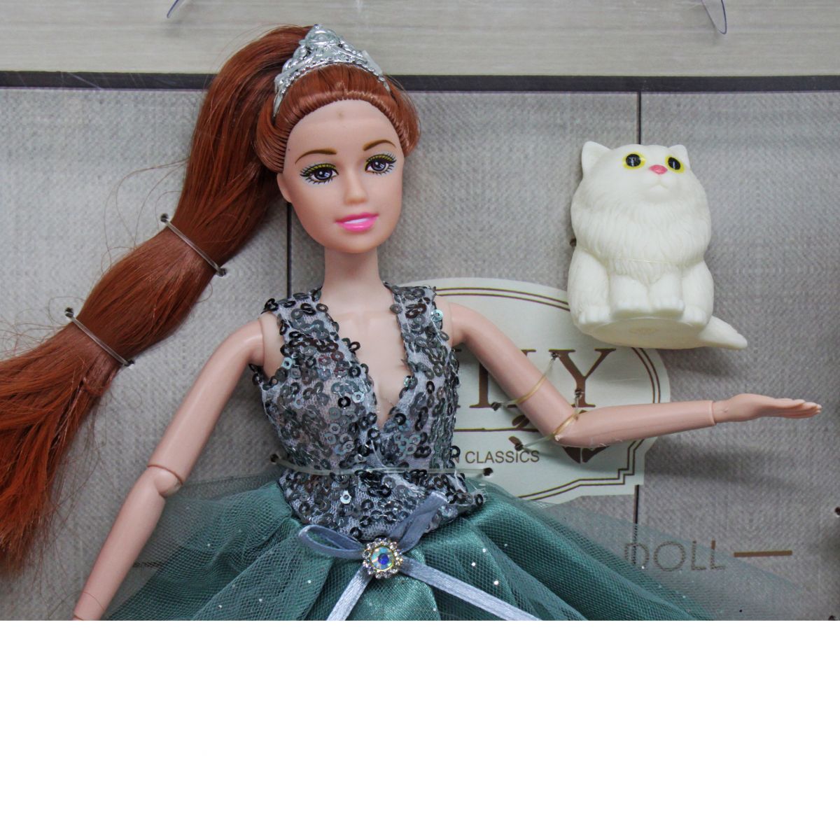 Лялька "Emily" з котиком та повітряними кульками