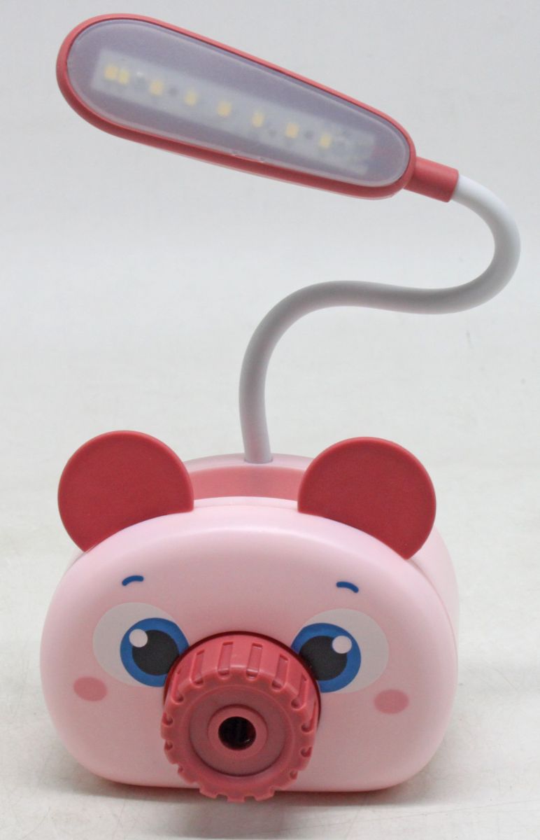 Лампа настольная 3в1 "Мишка" (розовый)