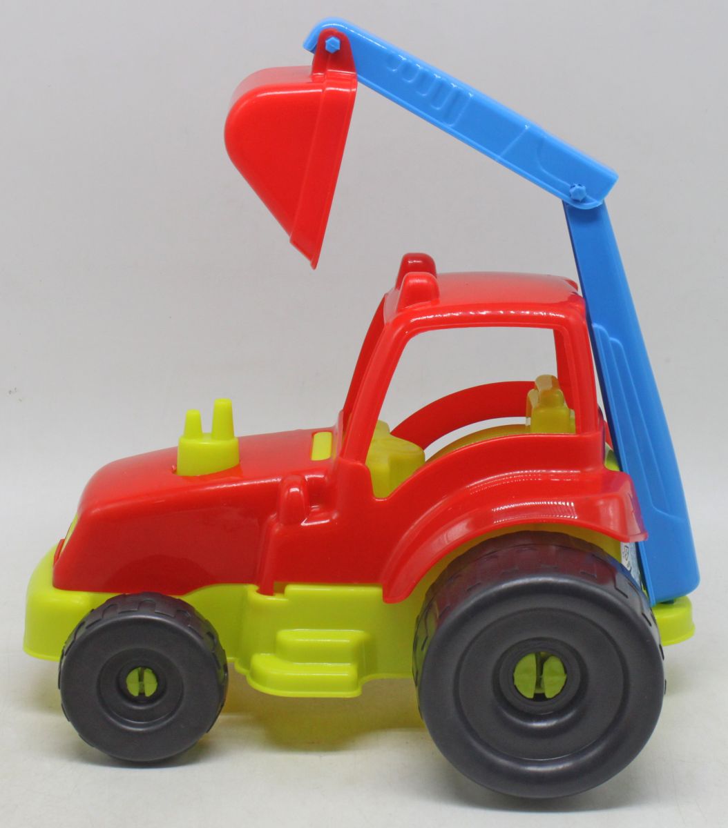 Трактор екскаватор (червоний)
