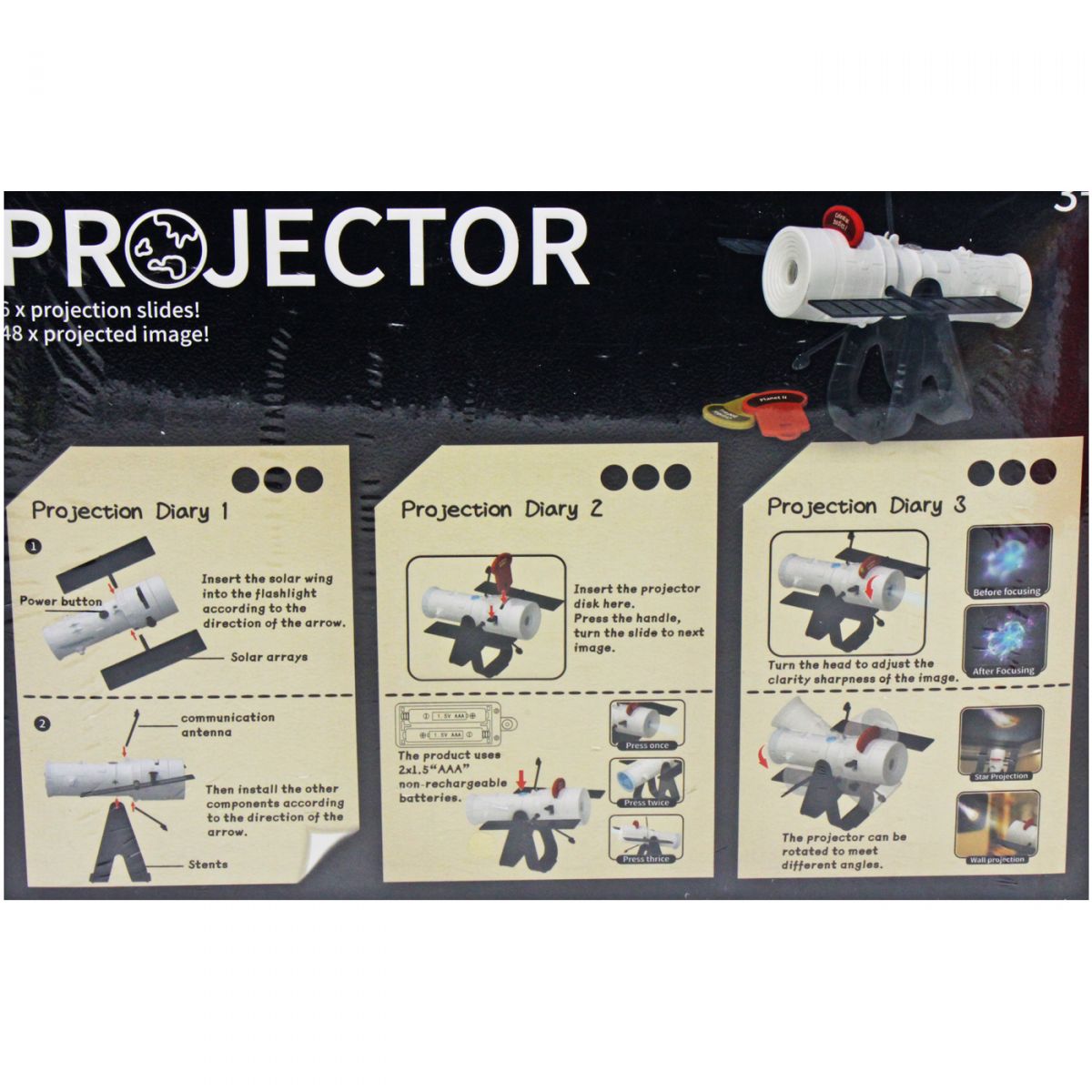 Проектор дитячий "Space projector" (48 слайдів)