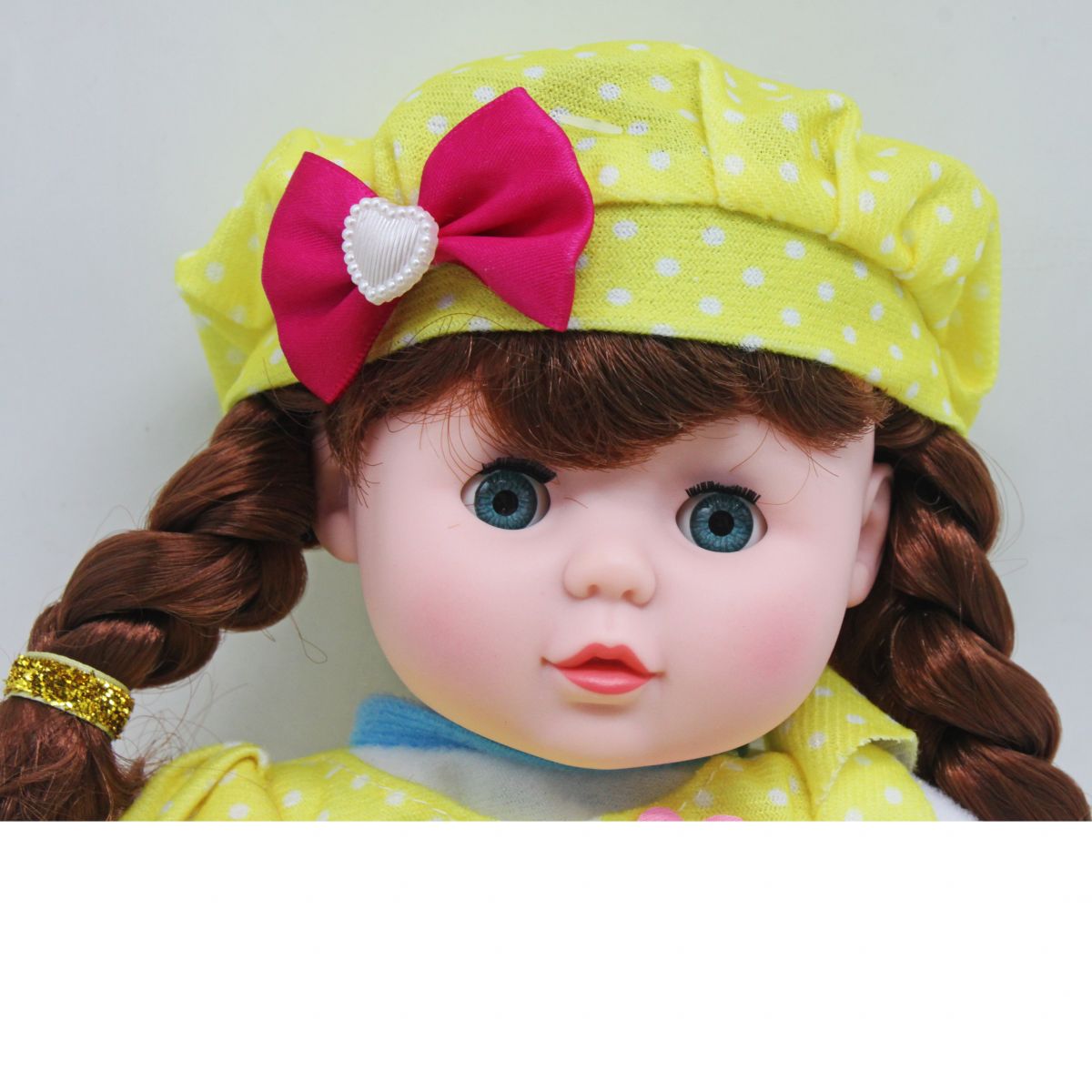 Мʼяка лялька "Lovely doll" (жовтий)