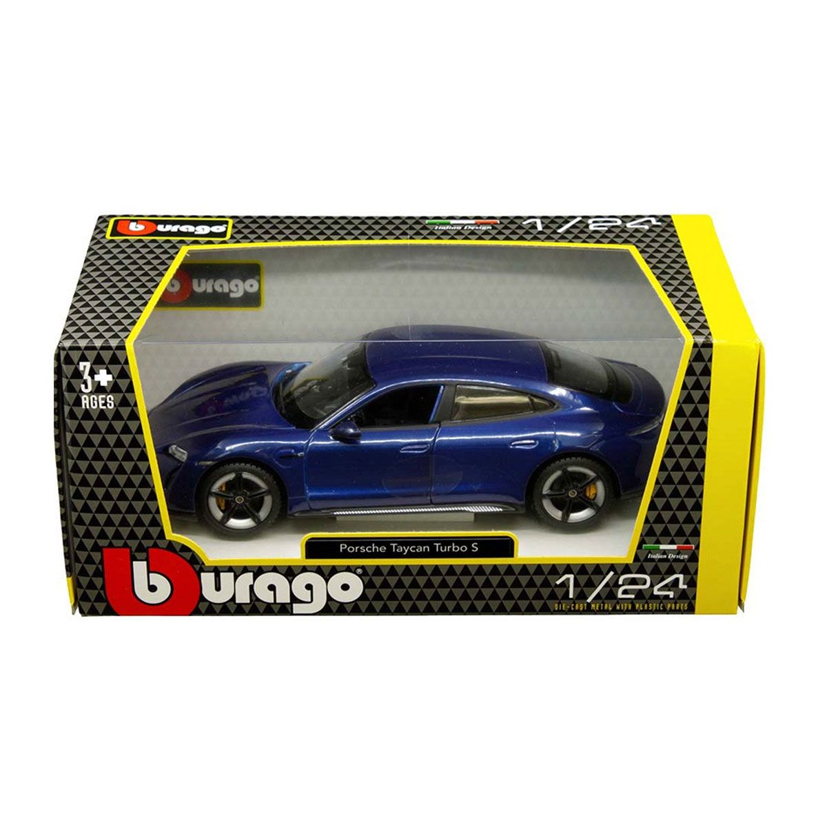 Автомодель - PORSCHE TAYCAN TURBO S (ассорт.  синий, белый, 1:24)  фото 2