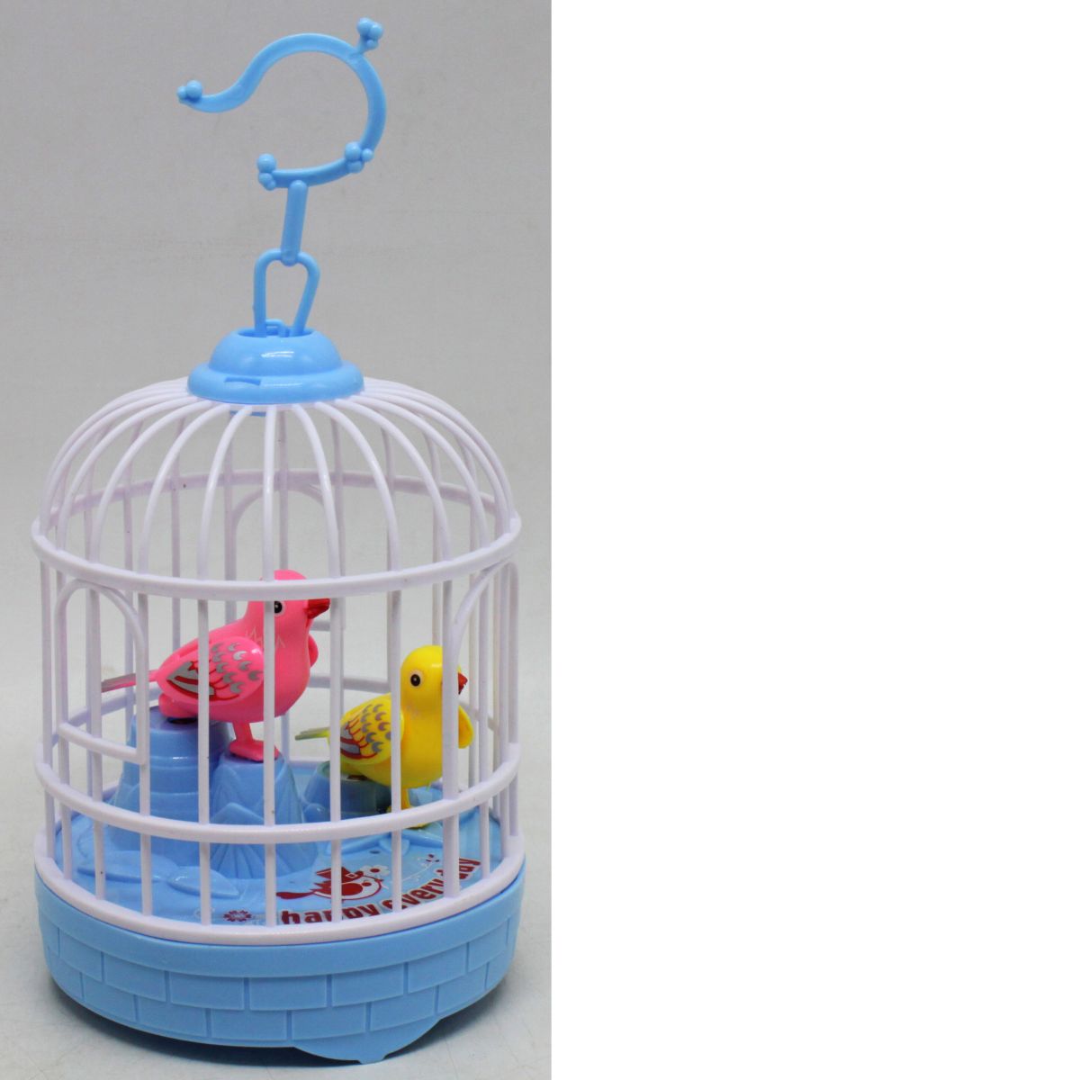 Іграшка на батарейках "Пташки в клітці" (блакитний)