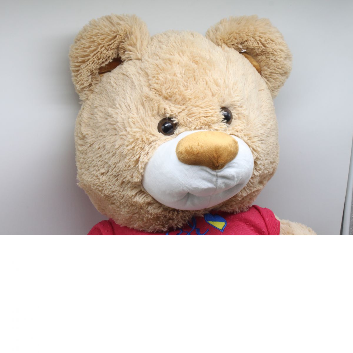 Мягкая игрушка Медведь Ворчун высота 80 см (по стандарту 110 см) латте