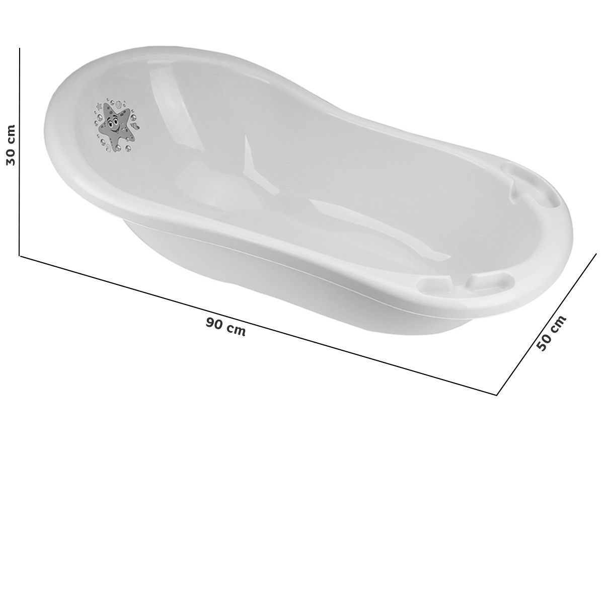 Ванночка для купания, 90 см (белая)