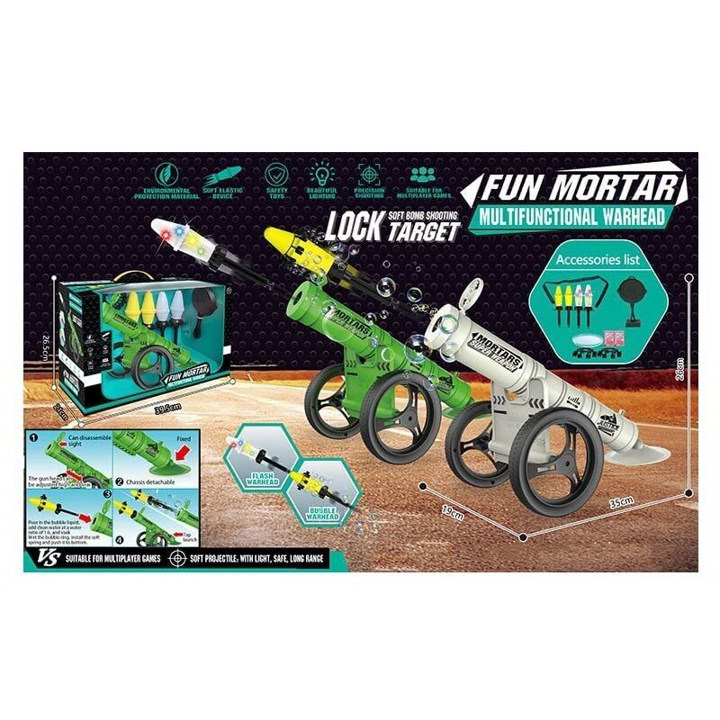 Міномет з мильними бульбашками "Fun Mortar" (зелений)