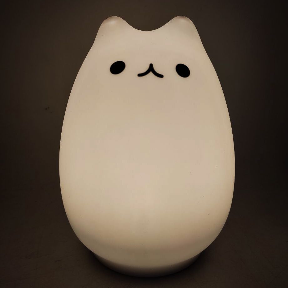 Силиконовый детский ночник-светильник "Котик"