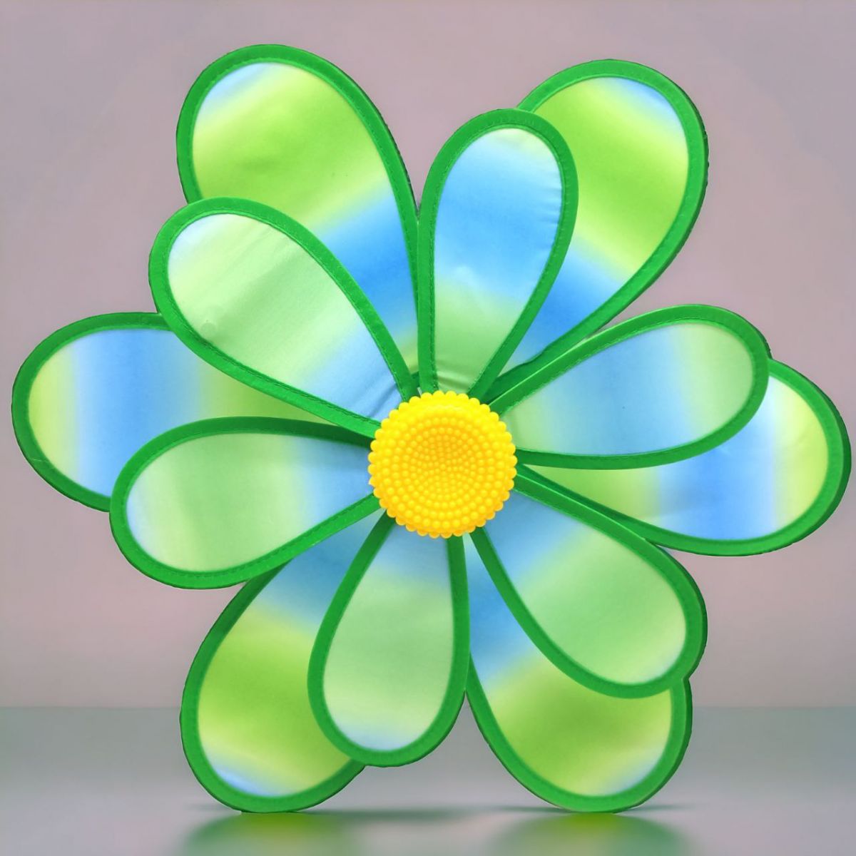 Вітрячок "Квіточка", діаметр 38 см, зелений