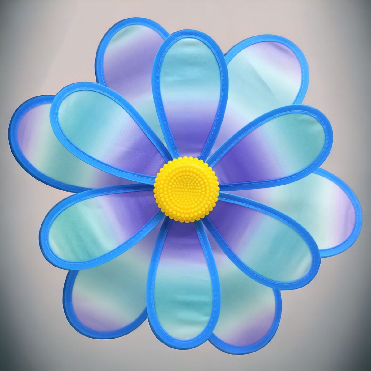 Вітрячок "Квіточка", діаметр 38 см, блакитний