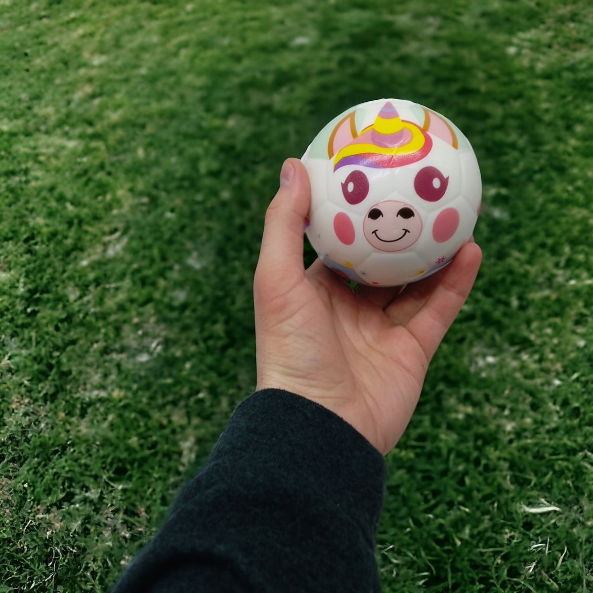 Мяч фомовый "Единорог", 9 см (розовый)