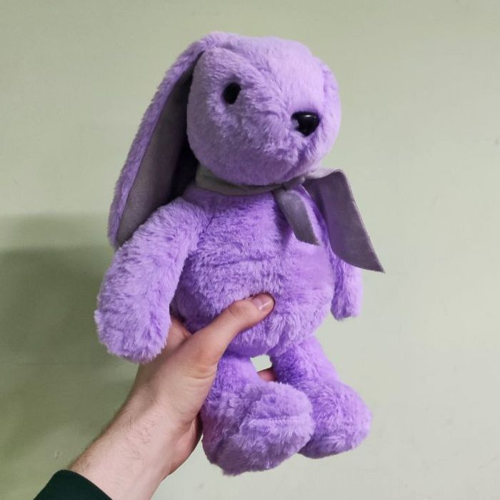 Мʼяка іграшка "Зайченя" (фіолетовий)