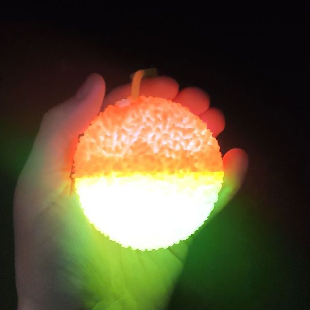 Мячик массажный со светом "Сахар" (7 см)