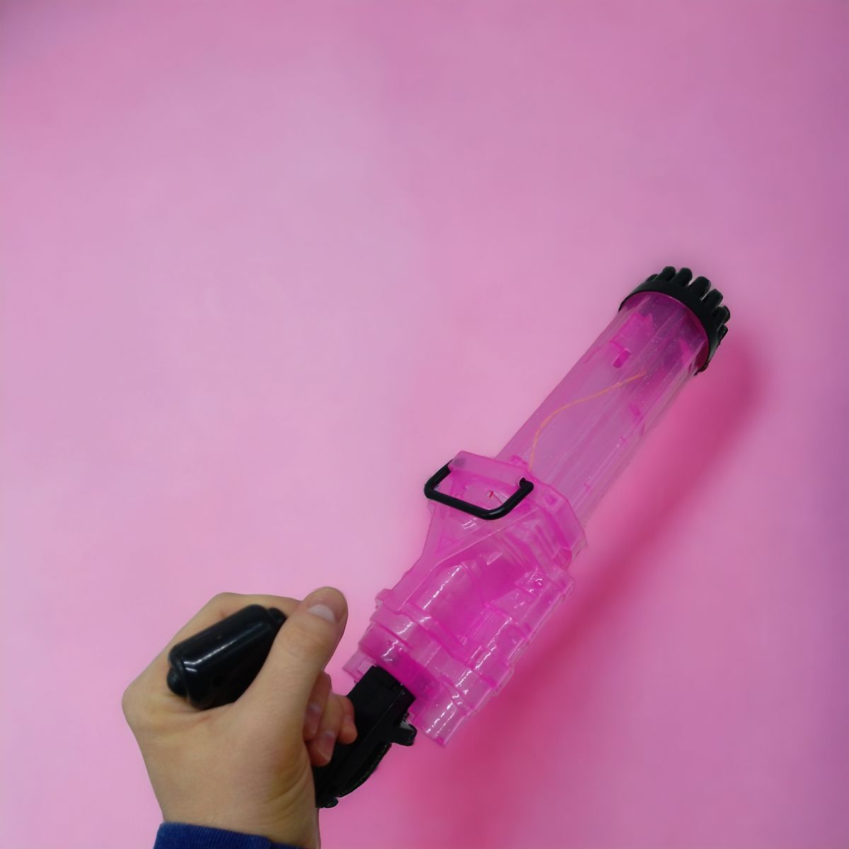 Автомат с мыльными пузырями (розовый)