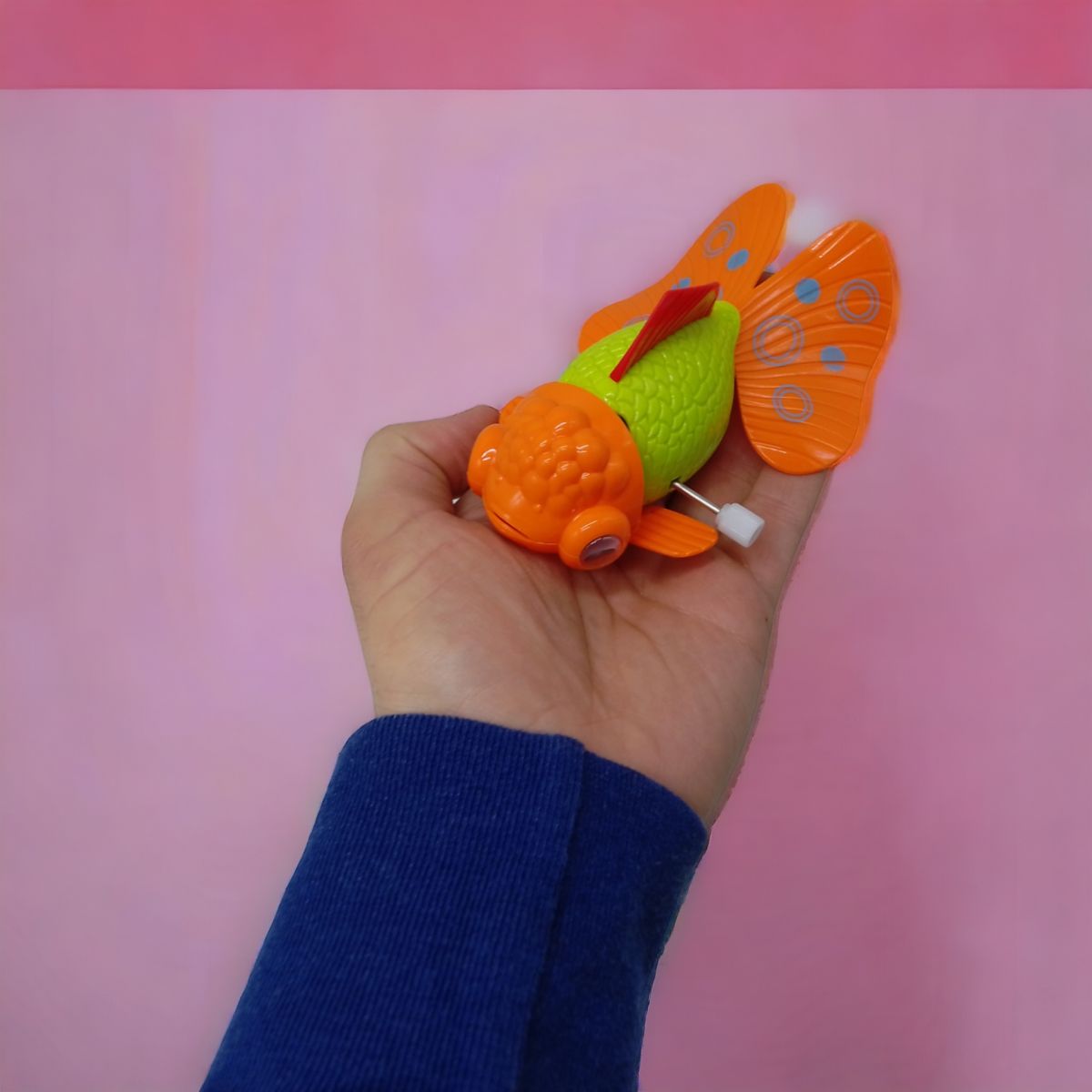Заводная игрушка "Золотая рыбка" (оранжевая)
