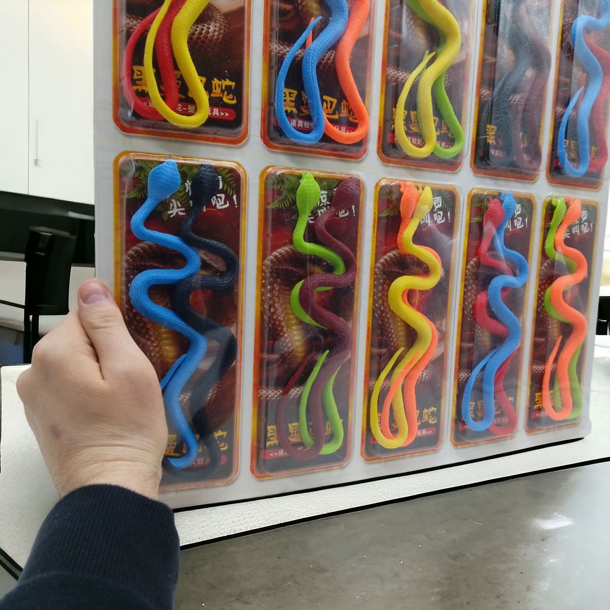 Набір гумових іграшок "Змії" (10 пар)