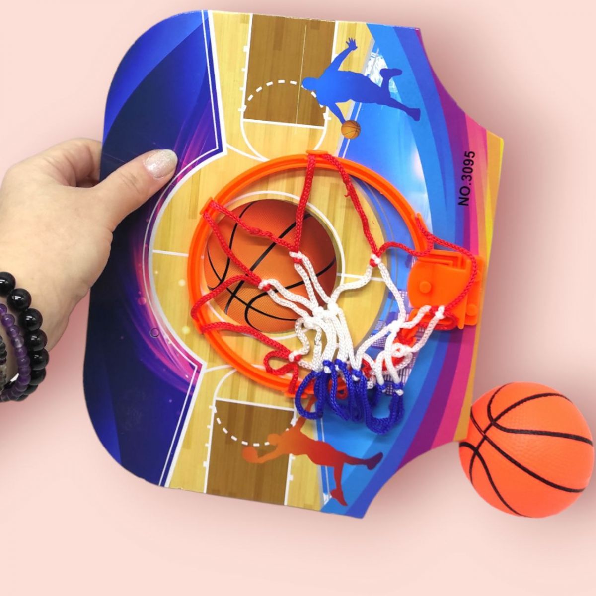 Ігровий набір "Міні баскетбол: щит з кільцем + мʼячик"
